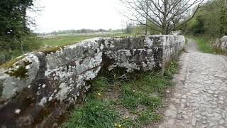 The charming medieval known as Roman packhorse bridges Hockenhull Platts Tarvin Cheshire England [upl. by Cyndy464]