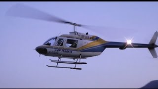 High Terrain Helicopters Bell 206B Jet Ranger II CGGSZ Approach and Landing [upl. by Adnicul]