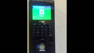 Clocking in with a Fingerprint Using the ACTAtek Access Control Unit [upl. by Florin]