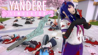 Killing Everyone with the Makeshift Knife  Yandere Simulator Demo [upl. by Leirrad]