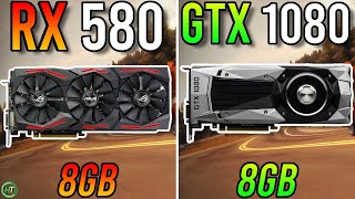 RX 580 8GB vs GTX 1080 8GB  Tested in 2023 [upl. by Olpe]