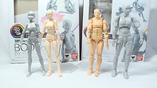 SH Figuarts BodyChan and Body Kun UnboxingReview  Figma Archetype Comparison [upl. by Enaujed28]