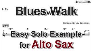 One Hundred Ways  Easy Solo Example for Alto Sax [upl. by Scopp]