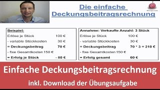 Einfache Deckungsbeitragsrechnung [upl. by Mendez]