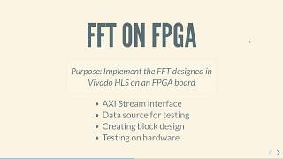 FFT module on FPGA [upl. by Naegem]