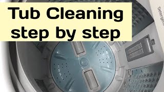 How to clean Washing MachineTop Load  Tub Cleaning of washing machine [upl. by Rech320]