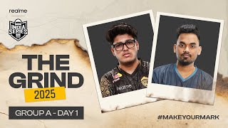 MAP STREAM realme BGIS 2025  THE GRIND  Group A  Day 1 [upl. by Haizek537]