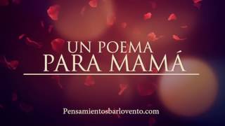 UN POEMA PARA MAMÁ de Iván Domínguez Acosta [upl. by Seiber396]