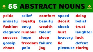 55 Abstract Nouns in English [upl. by Lucias]