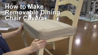 How to Make Removable Dining Chair Covers [upl. by Modesta]