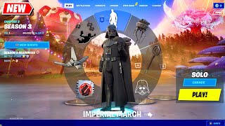 All DARTH VADERs Cosmetics Fortnite  Full Set amp New Emotes シ [upl. by Illak32]