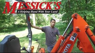 How to Operate a Kubota BT602 Backhoe amp Product Overview  Messicks [upl. by Ayotnom]