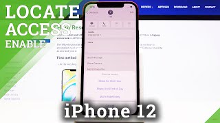 How to Share Location in iPhone 12 – Geolocation Position [upl. by Euseibbob72]