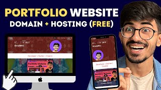 Make your Portfolio Website for FREE from scratch  DOMAIN amp HOSTING Free by Ali Solanki [upl. by Gardol]