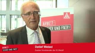 Arbeit sicher und fair  Die Beschäftigtenbefragung der IG Metall 2013 [upl. by Aerbma]