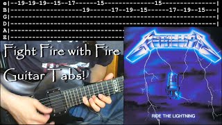 How to play Fight Fire with Fire wTabs  Metallica [upl. by Htrap]