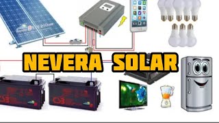 Como instalar PANELES SOLARES para una nevera [upl. by Murielle]