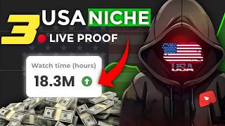 Top 3 USA Faceless Channel Create MONETIZABLE AI Videos  Live Proof Earning  High RPM Channels [upl. by Shaw]