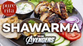 🌮 Shawarma selber machen 🎬 quotMarvels The Avengersquot Rezept [upl. by Nirehs]