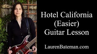 Hotel California Guitar Lesson  Easy Tutorial [upl. by Shipley]