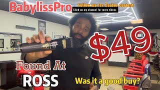 Babyliss Pro Black FX Clipper  MUST BUY at Ross [upl. by Devlen]