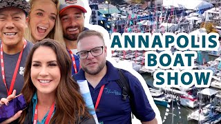 THE LARGEST Sailing YouTuber Meet Up EVER Annapolis Boat Show [upl. by Chrisse]