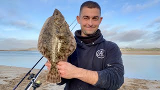 Shore Fishing UK  Flounder and Bass Fishing in an Estuary  The Fish Locker [upl. by Ummersen]