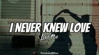 I Never Knew Love  Lovi Poe Lyrics [upl. by Elnore]