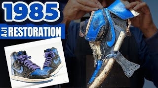 Bringing Dead Js Back To Life 1985 Air Jordan 1 Restoration [upl. by Rondi390]