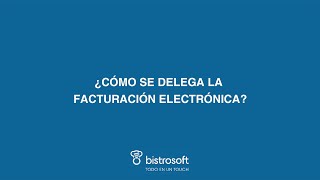 Habilitación de la factura electrónica a Bistrosoft [upl. by Duggan958]