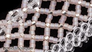 How to Do Horizontal Netting Stitch in Bead Weaving [upl. by Animahs104]