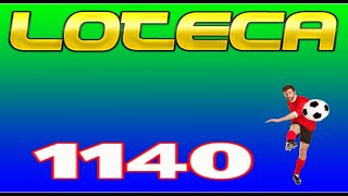 LOTECA 1140 PROGRAMAÇÃO OFICIAL [upl. by Suiravat879]