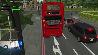 OMSI 2 Route 3  Crystal Palace to Whitehall Map  AddOn London [upl. by Aivatal318]