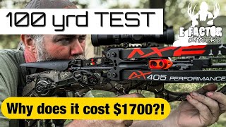 100 yard test AXE 405 Crossbow Unboxing Review [upl. by Chase]