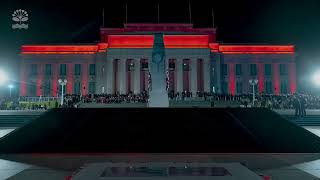 Timelapse of 2023 Anzac Day Dawn Service at Auckland War Memorial Museum  Auckland Council [upl. by Ecnerol]