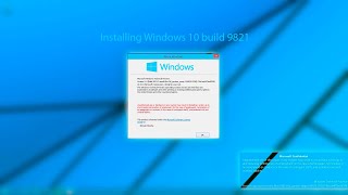 Installing Windows 10 9821 [upl. by Melania194]