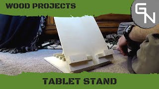 DIY  Wooden Adjustable Tablet Stand [upl. by Ferriter]