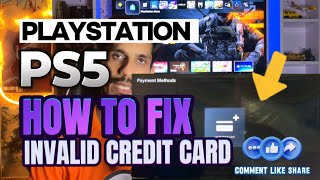 How To Fix Invalid Credit Card Information PlayStation 5 [upl. by Koeppel245]