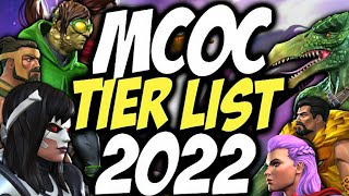 MCOC Tier List  Best Champions In Marvel Contest Of Champions  March 2022 [upl. by Lammond]