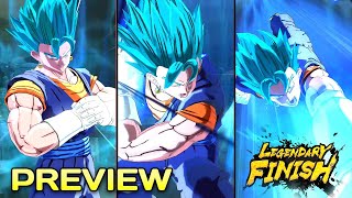 Super Saiyan God SS Vegito Blue Legendary Finish Preview  Dragon Ball Legends [upl. by Hamlin505]