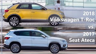 2018 Volkswagen TRoc vs 2017 Seat Ateca technical comparison [upl. by Vano749]