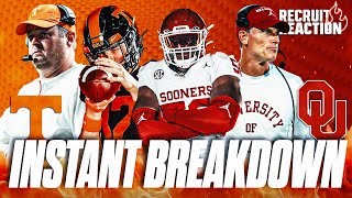 Recruits INSTANT Reaction College Football Week 4 Recruits  OU vs Tennessee  Michigan vs USC [upl. by Marlin]