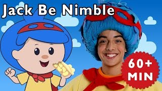 Jack Be Nimble  More  Nursery Rhymes from Mother Goose Club [upl. by Isyed694]