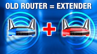 How to Convert an Old Router Into a WiFi Extender  Repeater [upl. by Noraa]