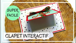 TUTO CARTES de NOEL  Cartes INTERACTIVES SURPRISES avec un CLAPET QUI SE SOULEVE  DIY Scrap [upl. by Sivart]