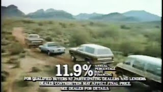 1983 Dodge Ramcharger Rampage Ram pickup Van commercial [upl. by Gaudette721]