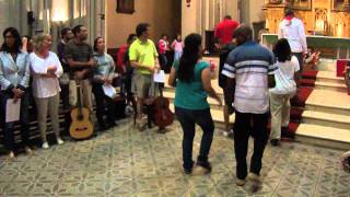 Swahili Entrance Song at Oviedo Magis Experience Closing Mass [upl. by Soalokcin]