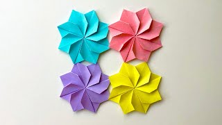 Easy Origami Flower [upl. by Ecirtaed421]