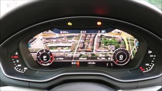 Audi A4 Virtual Cockpit Bedienung 2017 [upl. by Giddings891]