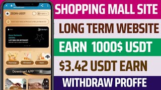 Usdt Mall  New Usdt Earning Site Usdt Mining App 2024  Free Usdt Earning Platform Usdt Mining [upl. by Alcina]